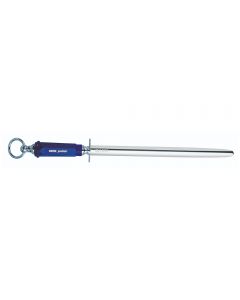 F Dick Polish Polished Cut Oval Sharpening Steel - 30cm/12" - Blue