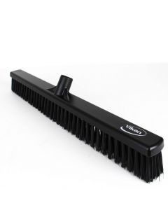 Vikan Broom Floor Combi Soft/Stiff 610mm - Black