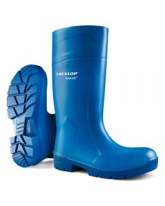 Dunlop Purofort Control Grip Safety Wellington Boot - Size 9 - Blue