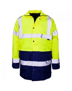 Hi-Viz two tone parka Yellow/ Navy Size X Large
