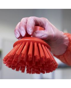 Round Scrubbing Brush 130 mm Red - Vikan